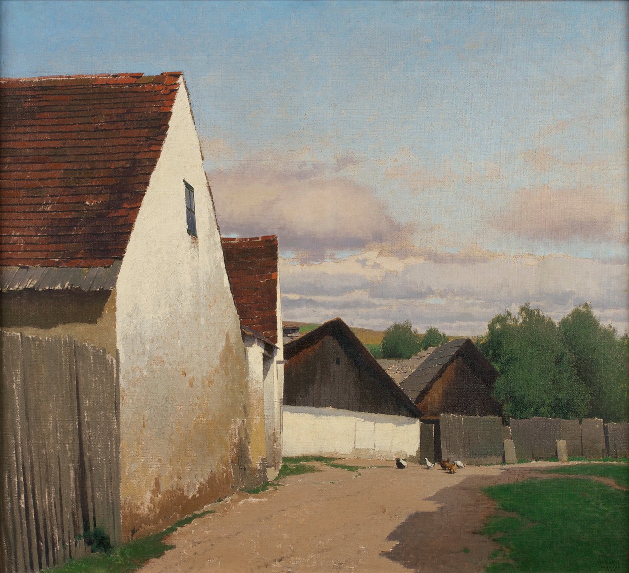 Gamle hus i Gaudenzdorf av Ferdinand Brunner