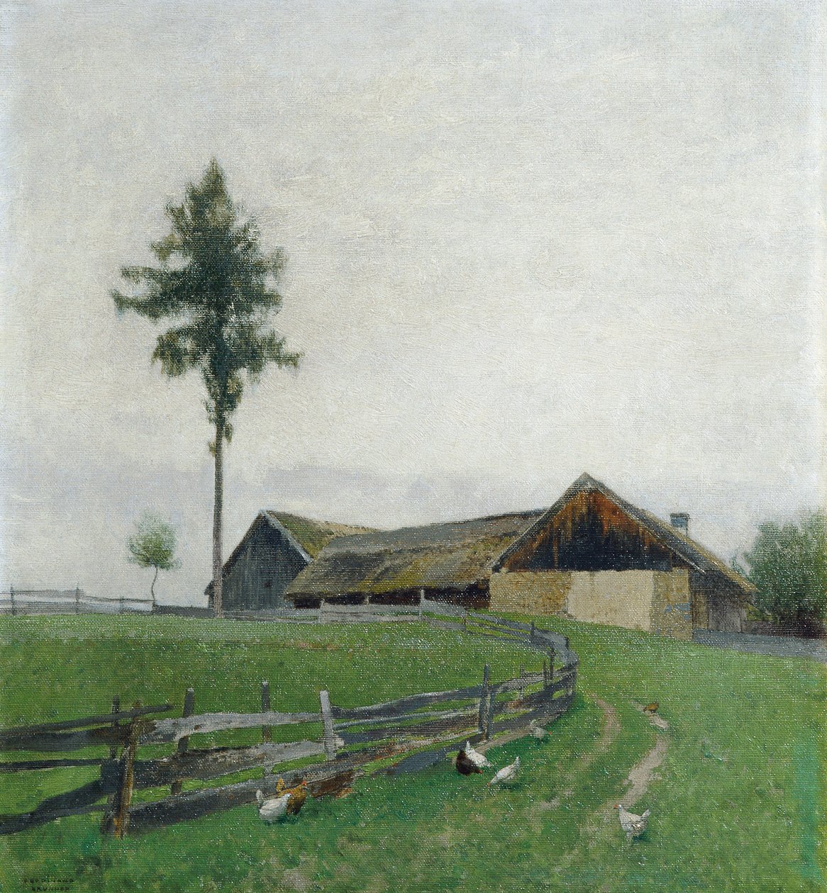 Gård nær Zwettl av Ferdinand Brunner