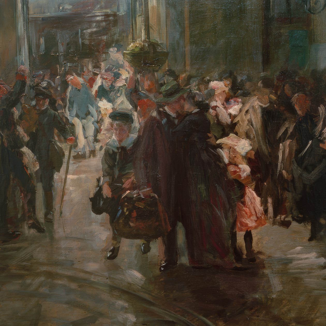 På togstasjonen av Ferdinand Brutt