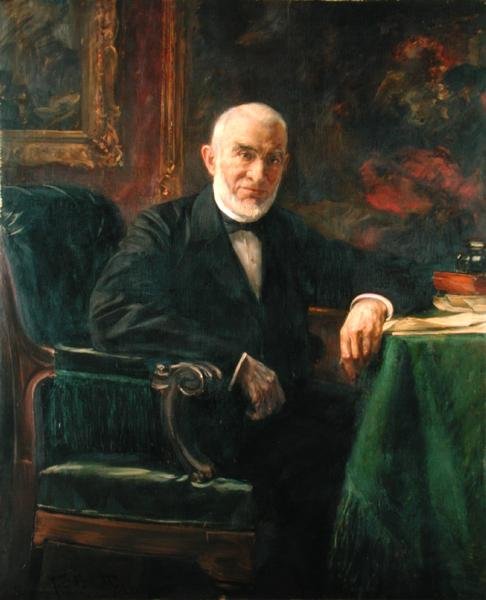 Senator Ferdinand Moring (1818-1900), 1898 av Ferdinand Brutt