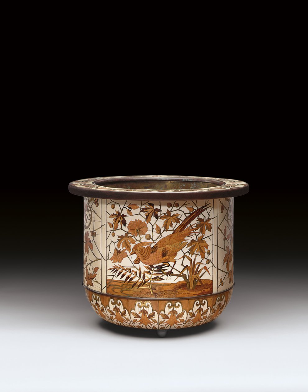 Cachepot, Maison Giroux, siste fjerdedel av 1800-tallet av Ferdinand Duvinage
