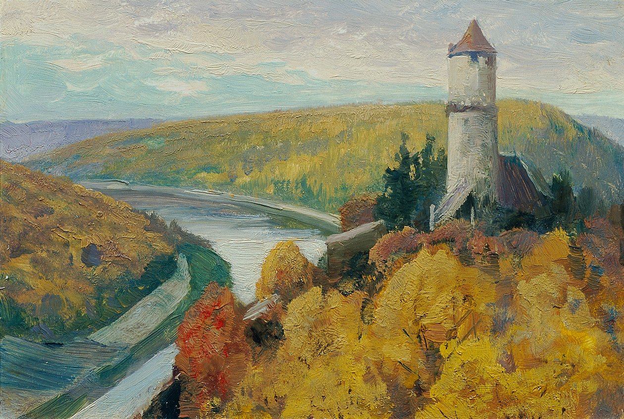 Vltava (fra porteføljen "16 utsikt over tsjekkiske landskap 