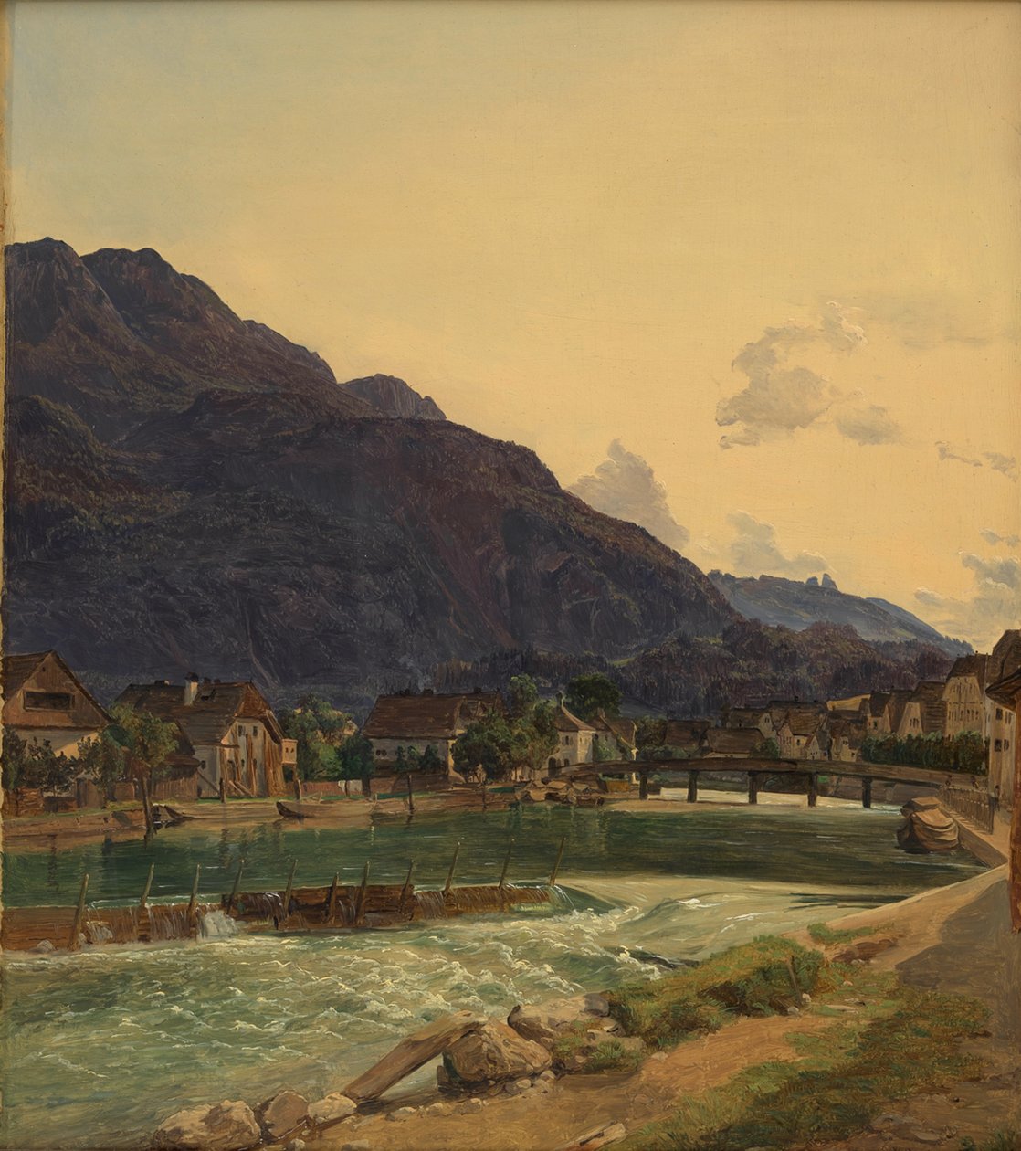 Traun ved Ischl av Ferdinand Georg Waldmüller