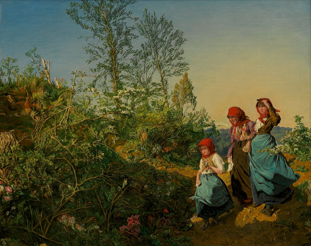 Kirkegang om våren av Ferdinand Georg Waldmüller