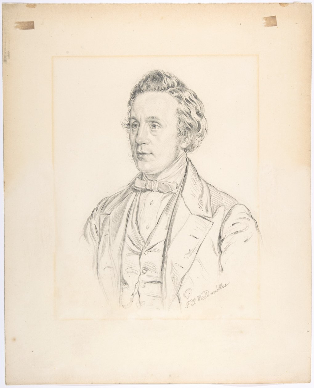 Portrett av Franz Jauner (Wien 1832-1900 Wien), teaterdirektør og skuespiller i Wien av Ferdinand Georg Waldmüller