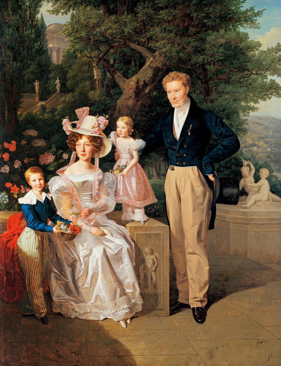 Legasjonsrådgiveren Theodor Joseph Ritter von Neuhaus (maleri på tre) av Ferdinand Georg Waldmuller