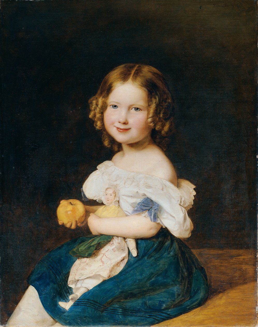 Emilie Werner (1832 - 1835), datter av Johann og Magdalena Werner av Ferdinand Georg Waldmuller