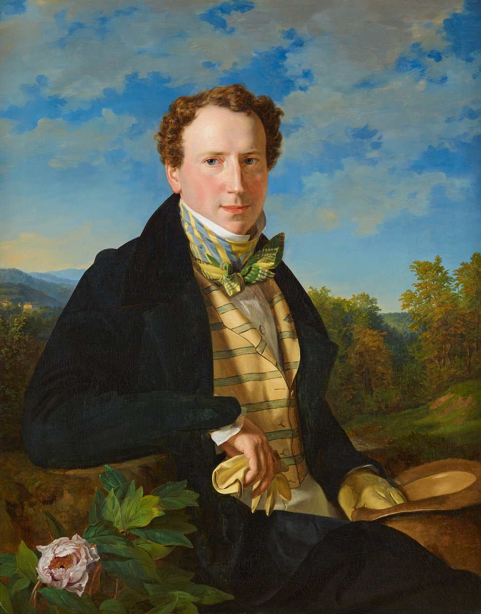 Selvportrett, 1828. av Ferdinand Georg Waldmuller