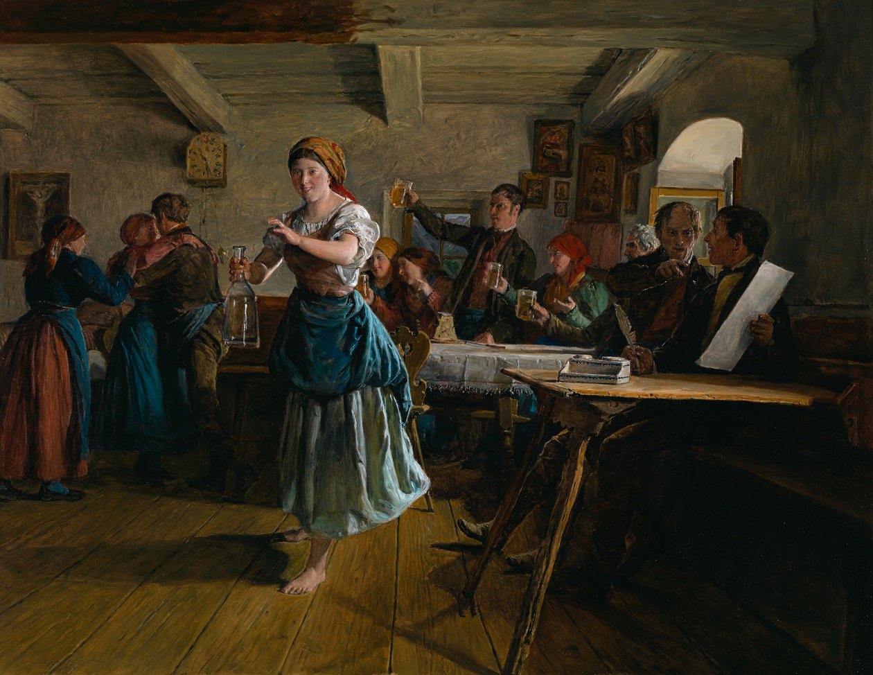 Åpningsdansen, 1863 av Ferdinand Georg Waldmuller