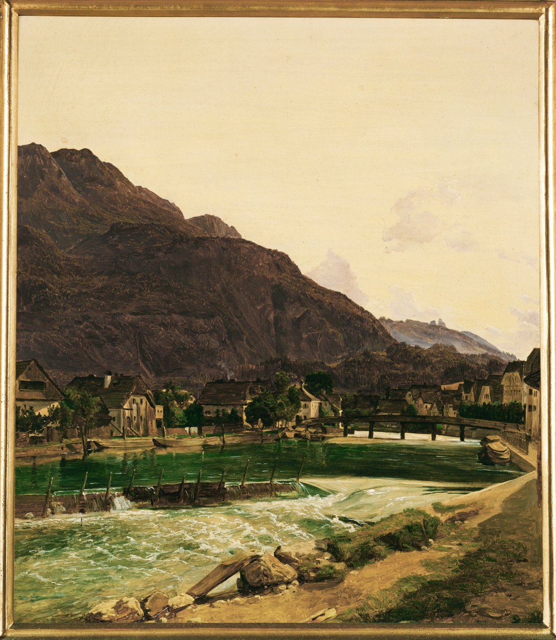 Traun-elven nær Ischl av Ferdinand Georg Waldmuller