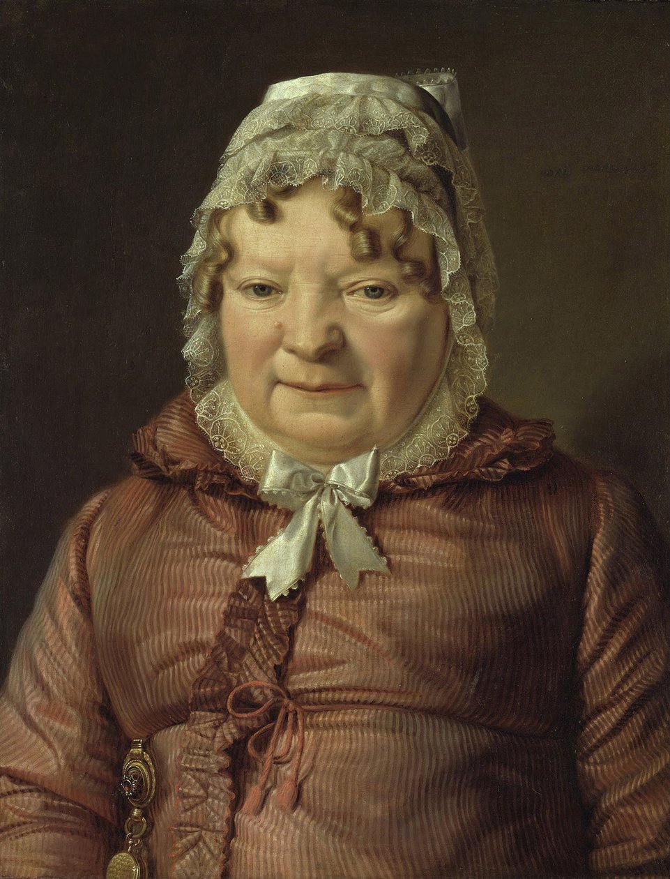 Waldmueller, Ferdinand Georg (1793-1865) Portrett av moren til kaptein von Stierle-Holzmeister (Stierle Holzmeister) - Olje på lerret ca 1819 Nasjonalmuseer, Berlin 54x41 av Ferdinand Georg Waldmuller