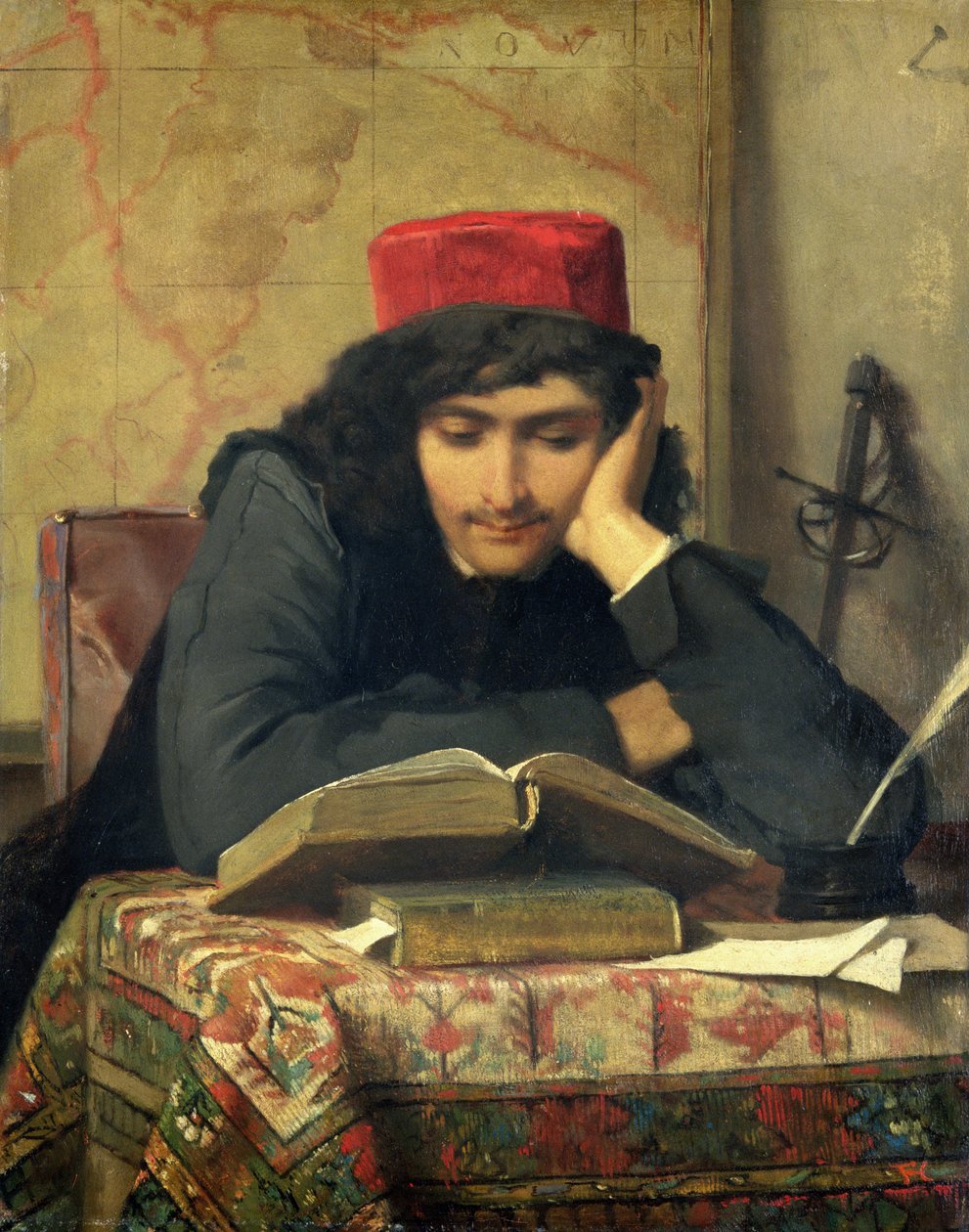 Leseren, 1856 av Ferdinand Heilbuth