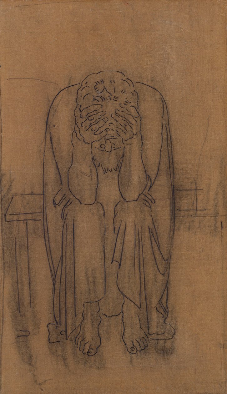 mørkt geni; Dark Genius, 1891-2 av Ferdinand Hodler