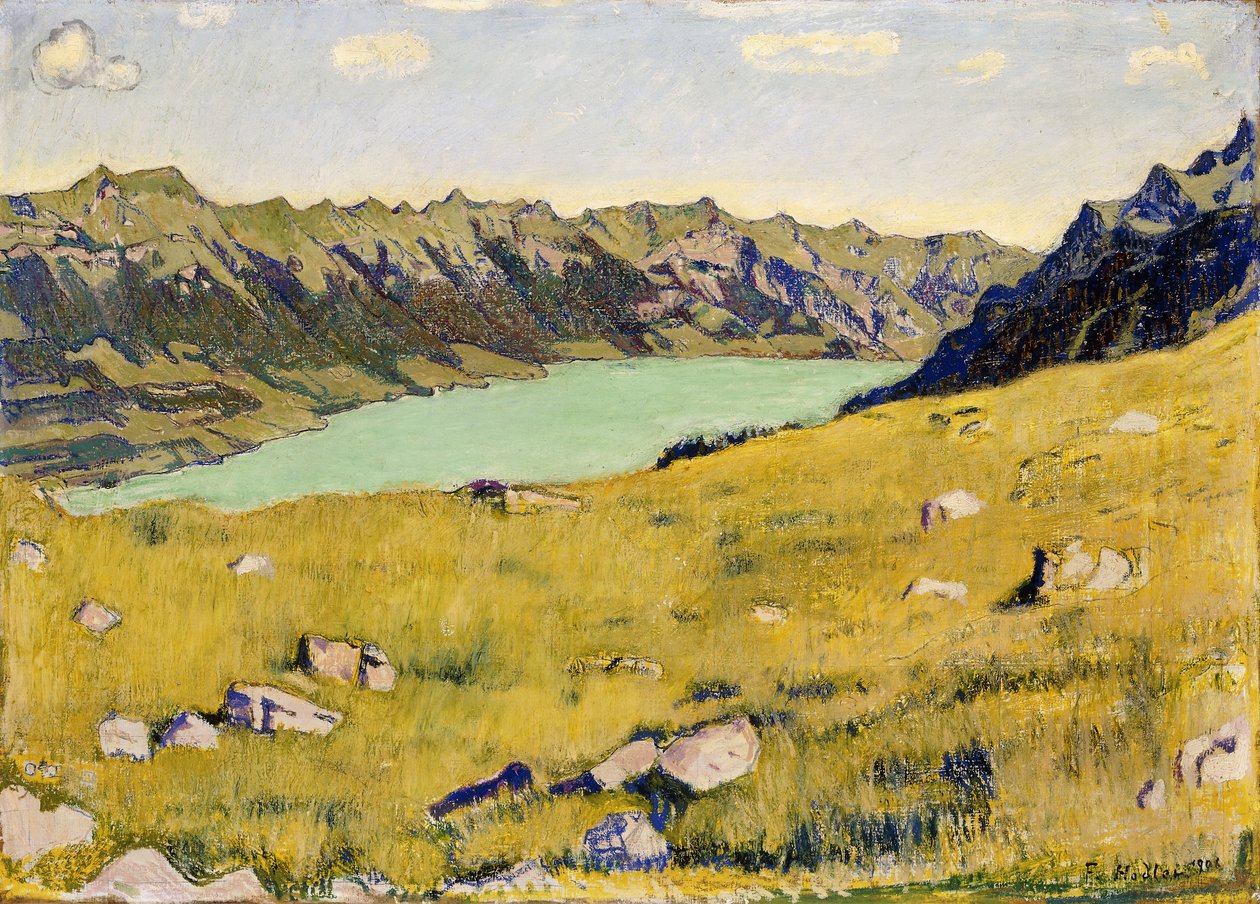 Brienzsjøen fra Breitlauenen, 1906 av Ferdinand Hodler