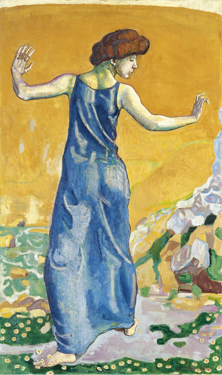 Glad kvinne av Ferdinand Hodler