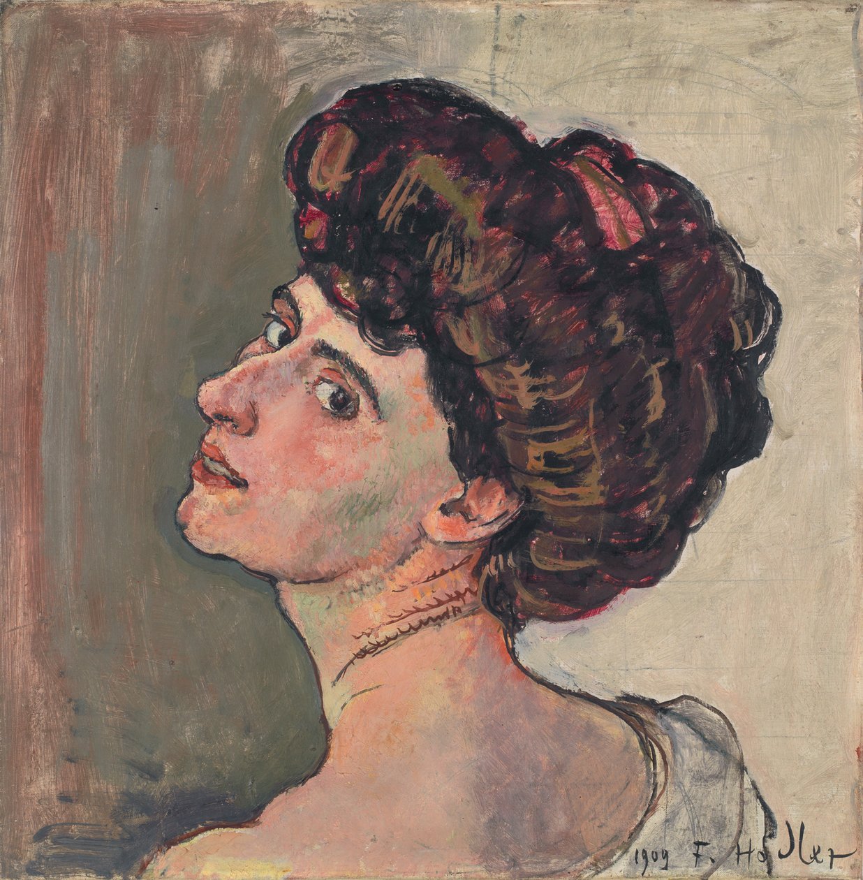 Pariseren. Portrett av Valentine Godé-Darel 1873-1915, 1909 av Ferdinand Hodler