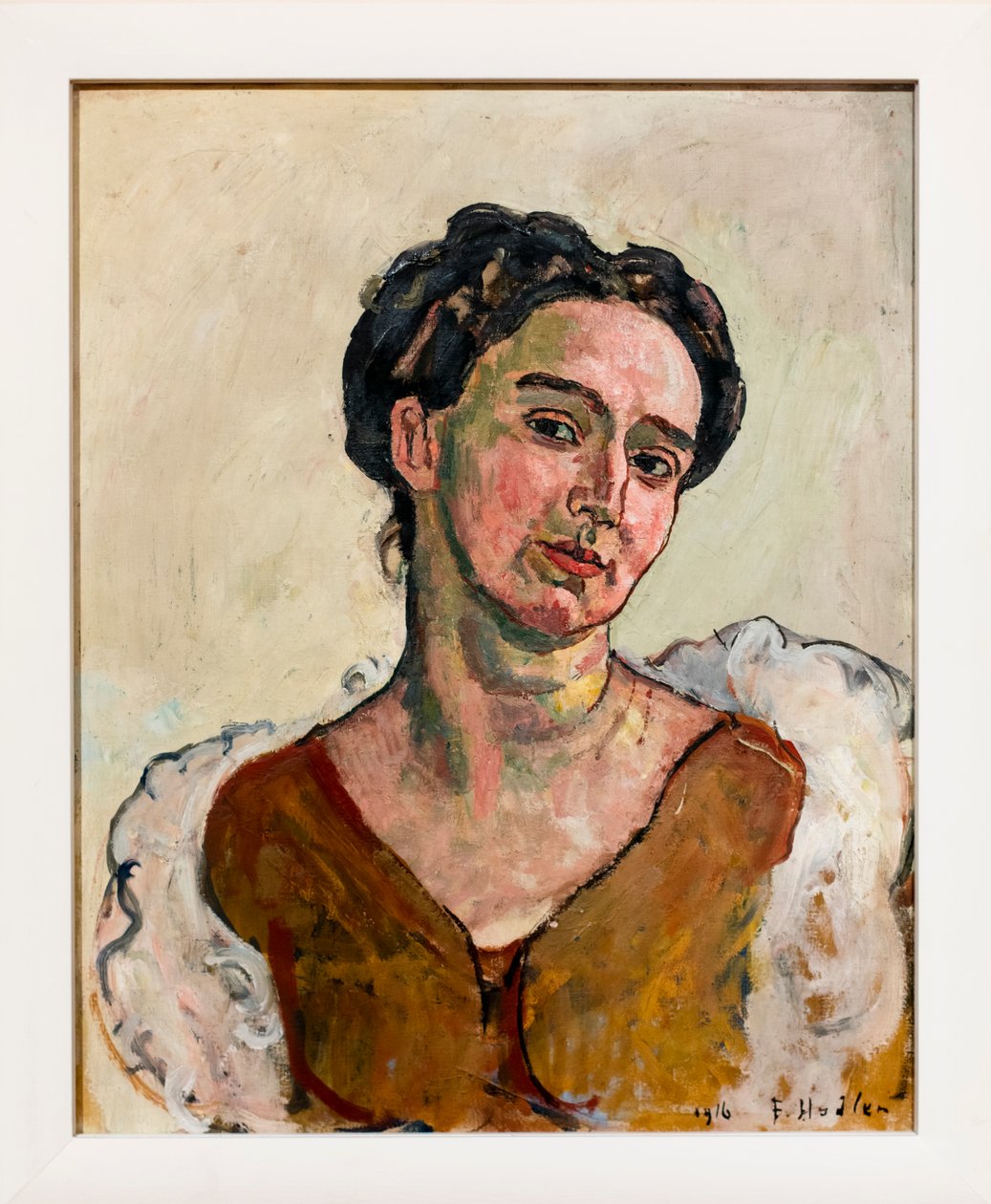 Portrett av Albertine Bernhard av Ferdinand Hodler