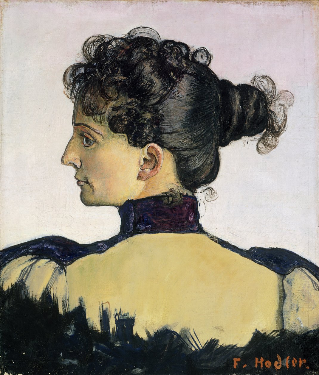 Portrett av Berthe Jacques av Ferdinand Hodler