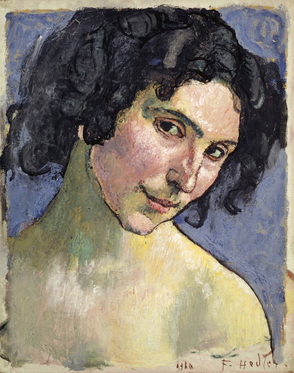 Portrett av modellen Giulia Leonardi, 1910. av Ferdinand Hodler