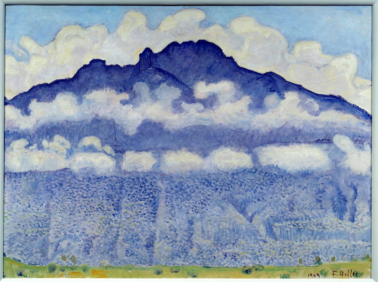 Schynige platte (fjelllandskap i Oberland, sveitsiske alper). Maleri av Ferdinand Hodler (1833-1918) Ec. Følg. av Ferdinand Hodler
