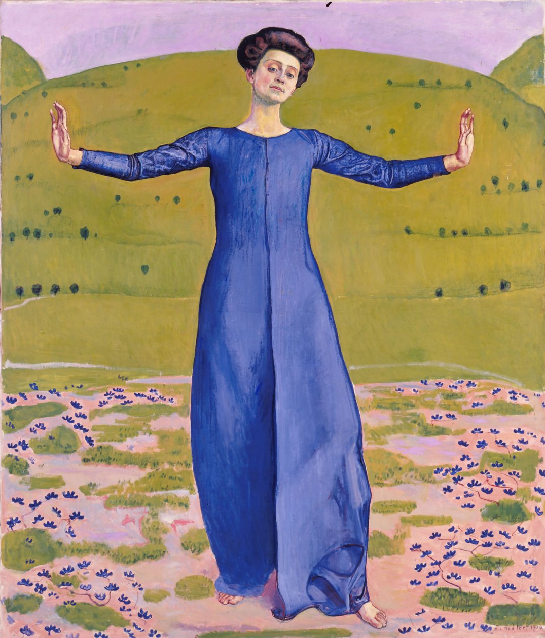 Sang langveisfra, 1906 av Ferdinand Hodler