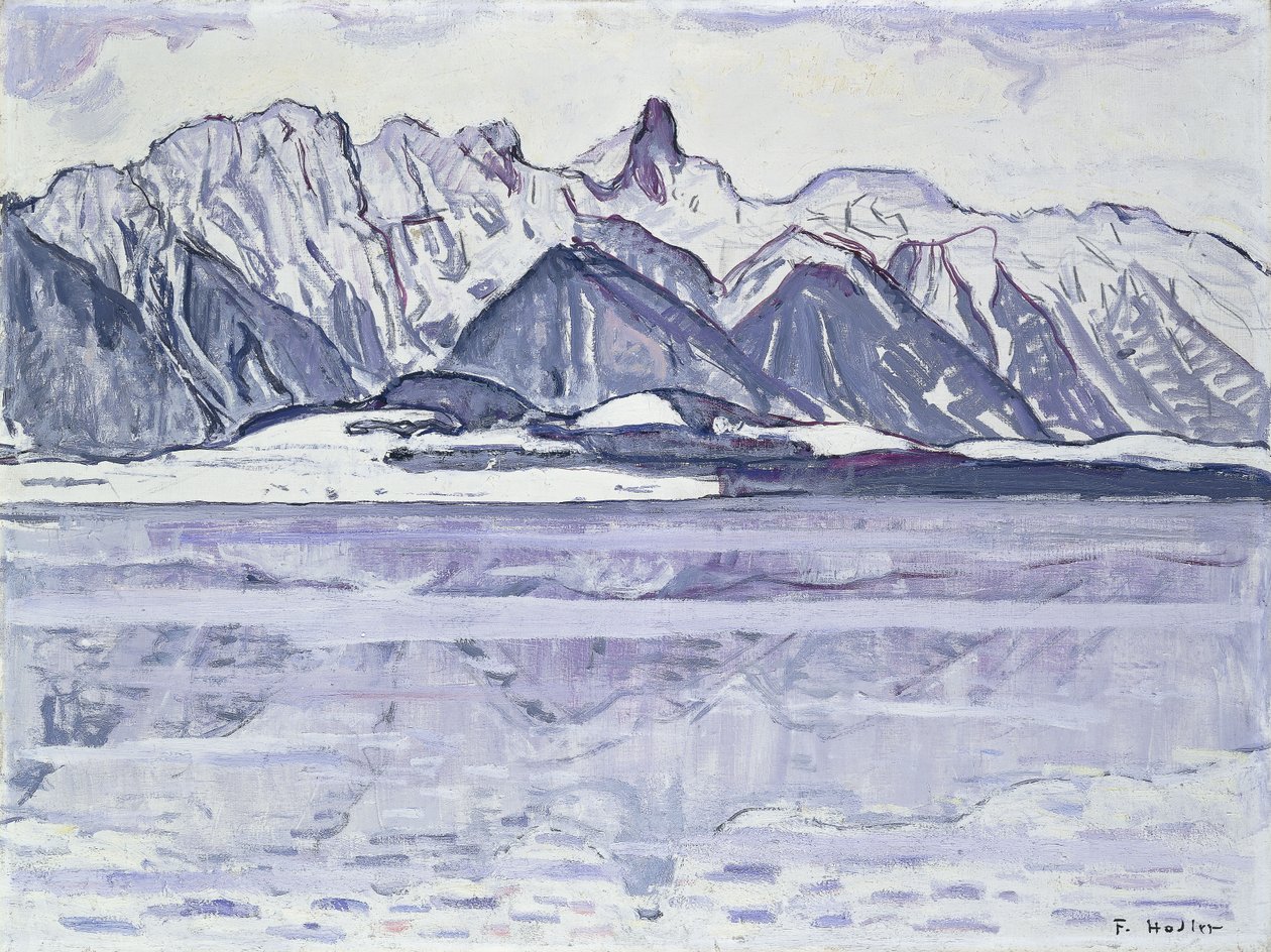 Stockhorn Snowy, 1913-1914 av Ferdinand Hodler