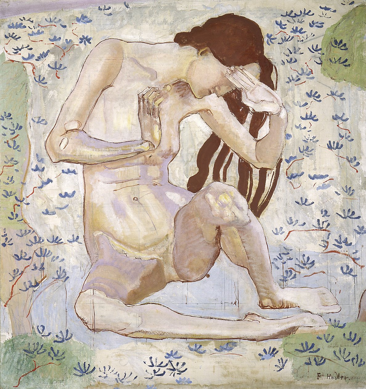Studie for dag, 1898-99 av Ferdinand Hodler