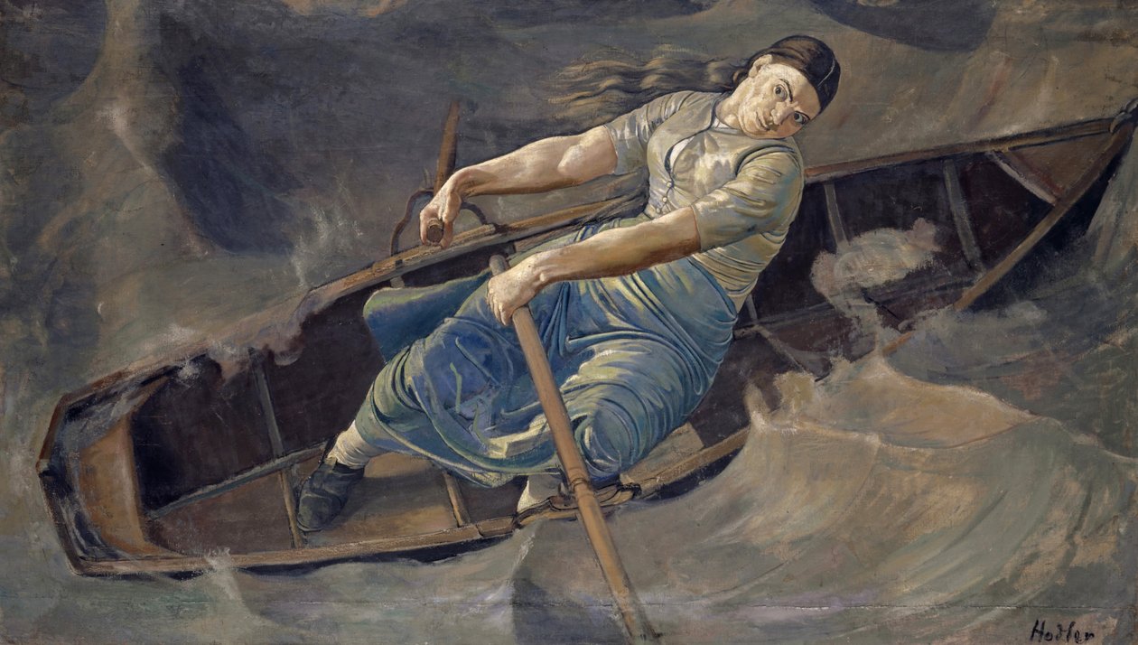 Den dristige kvinnen, 1886 av Ferdinand Hodler