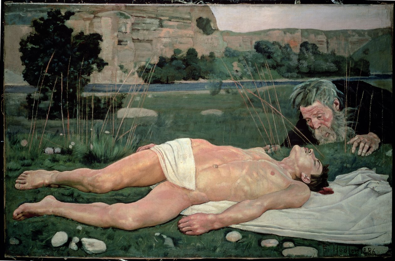 Den barmhjertige samaritan, 1886 av Ferdinand Hodler