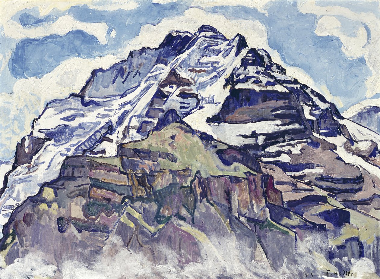 Jungfrau, sett fra Muerren av Ferdinand Hodler
