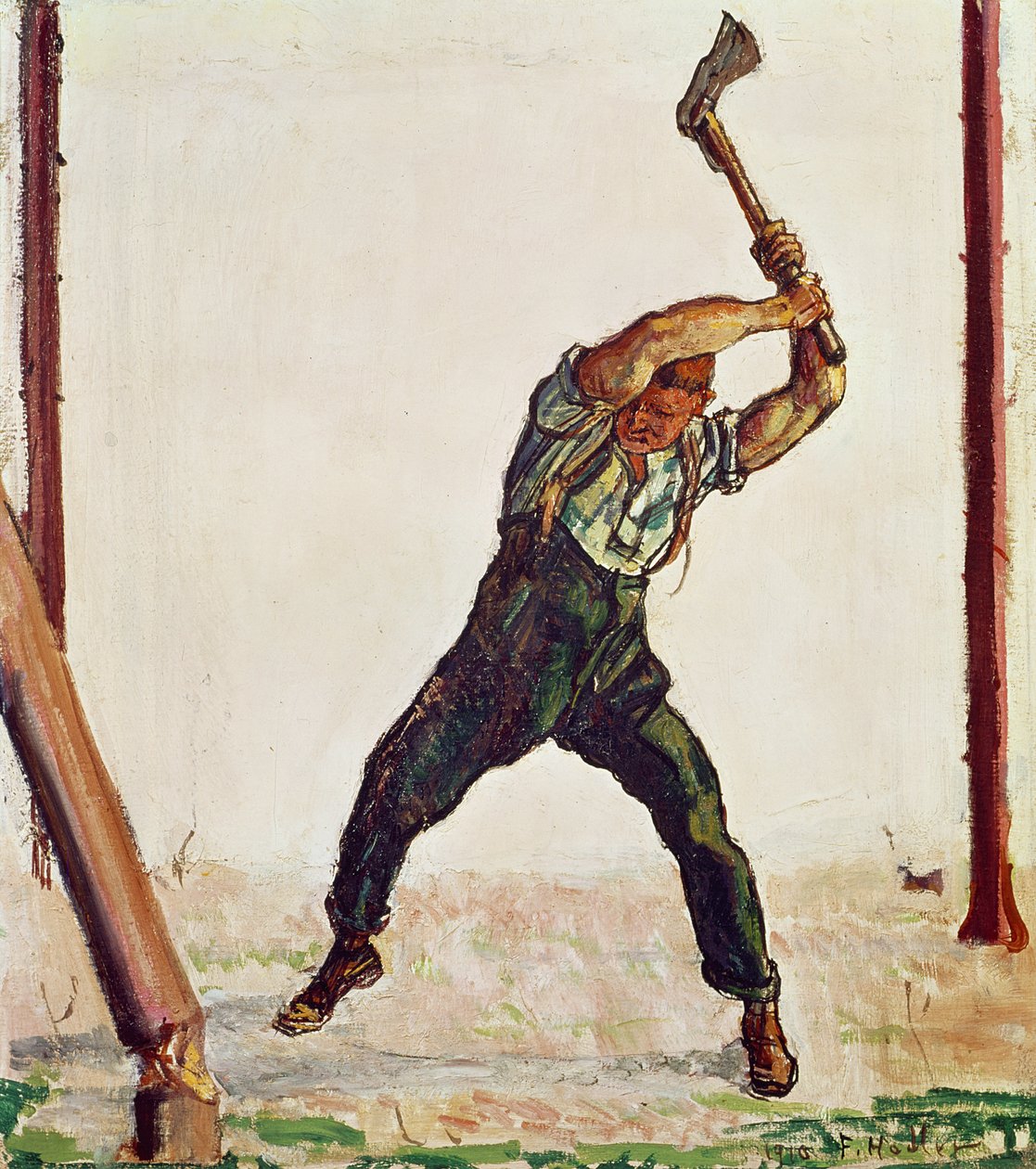 The Woodman, 1910 av Ferdinand Hodler