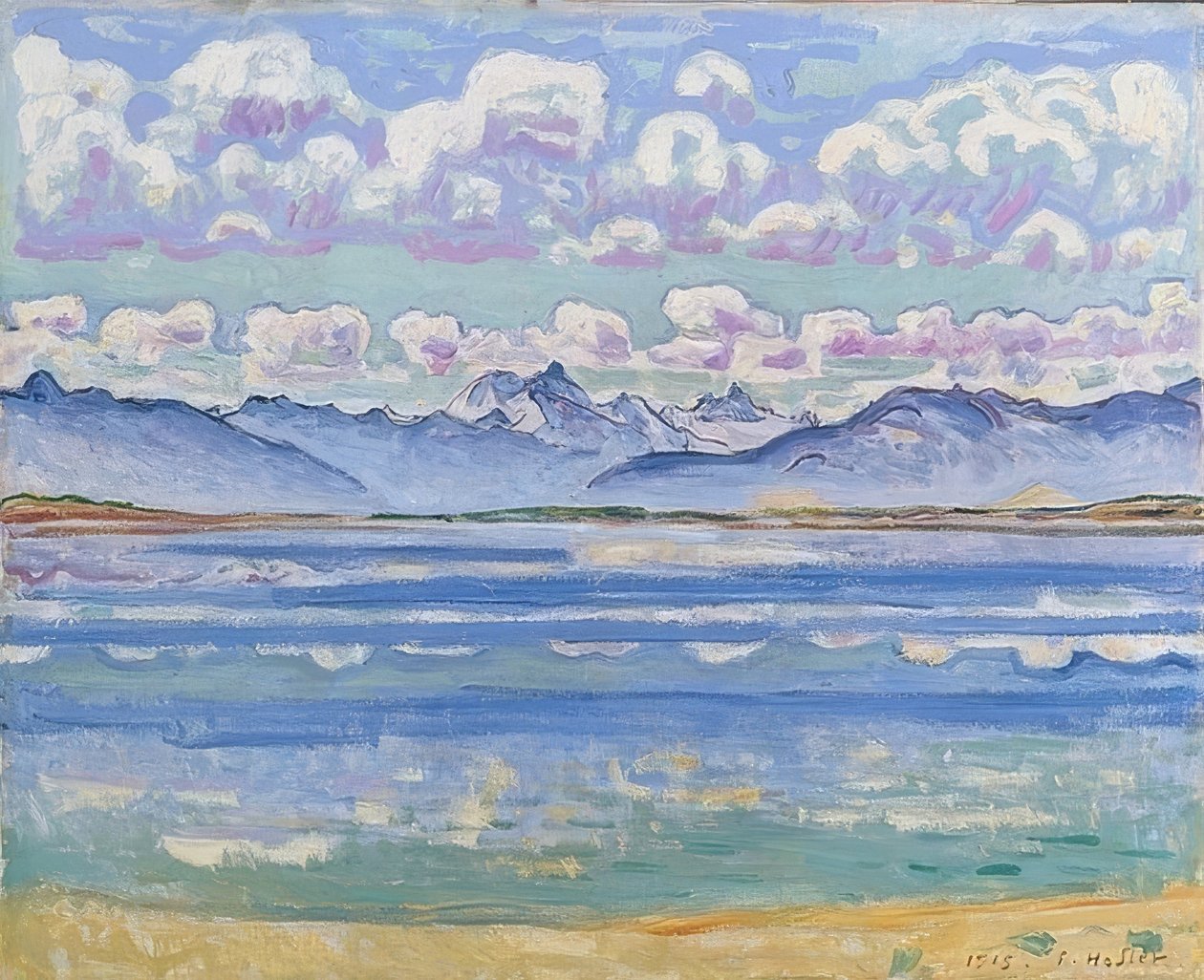 Weisshorn sett fra Montana. 1915 av Ferdinand Hodler