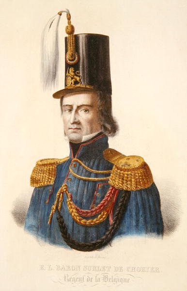 Baron Erasme Surlet de Chokier (1769-1839) regent av Belgia av Ferdinand J.J. Daems