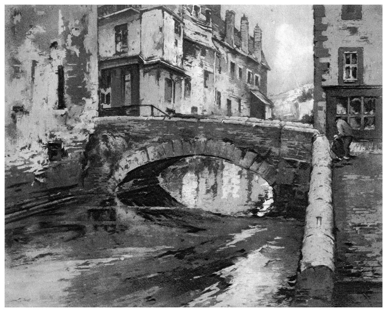 Breton Bridge, c1890-1940 1924 av Ferdinand Jean Luigini