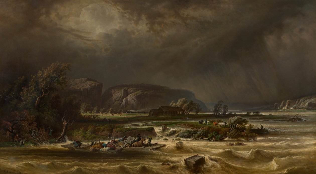 Maas ved Poilvache av Ferdinand Joseph Bernard Marinus
