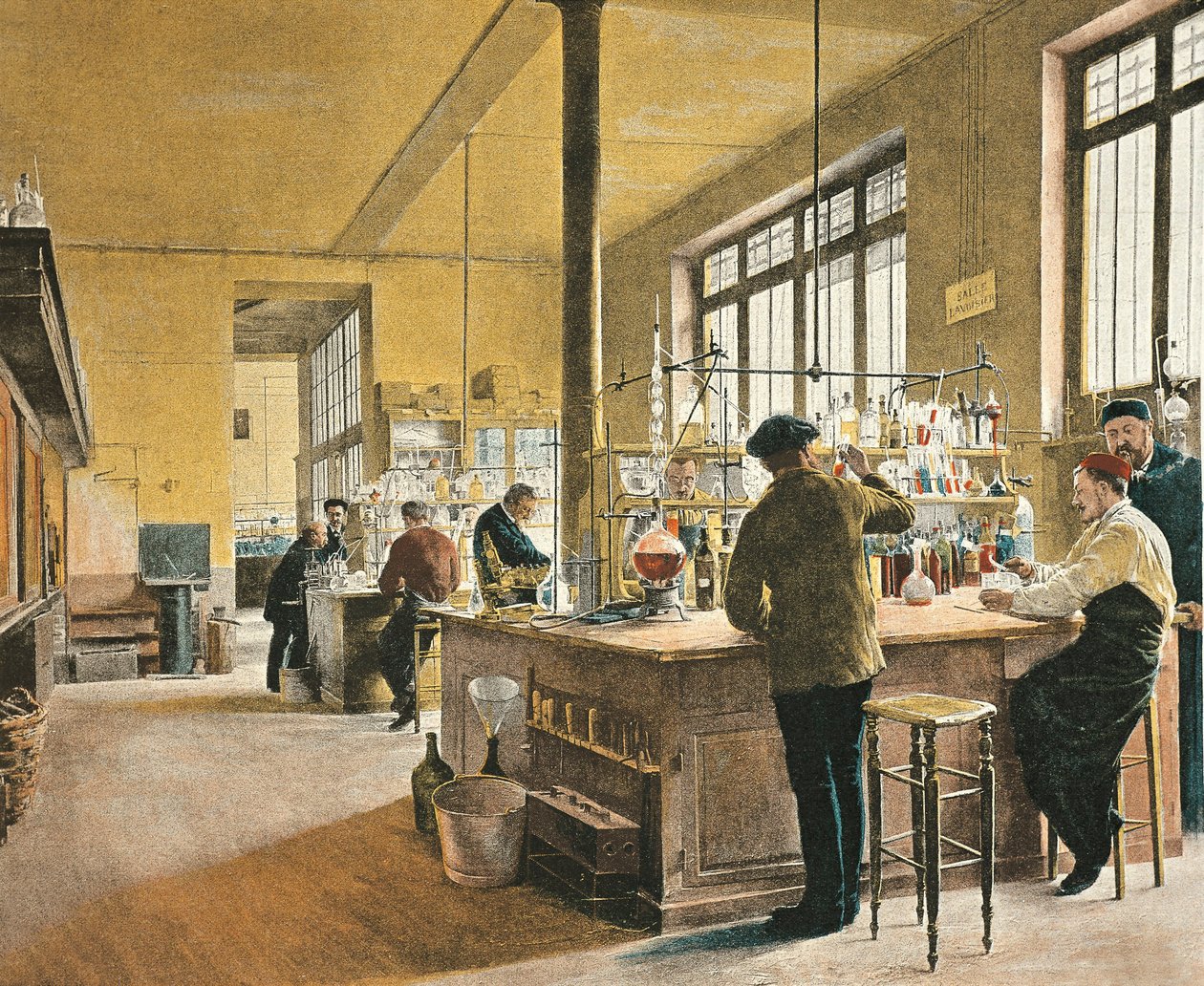 Frankrike, Paris, kommunalt kjemisk laboratorium i Paris av Ferdinand Joseph Gueldry