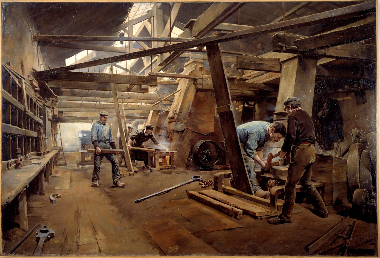 Formene. Maleri av Ferdinand Joseph Gueldry (1858-1945) av Ferdinand Joseph Gueldry