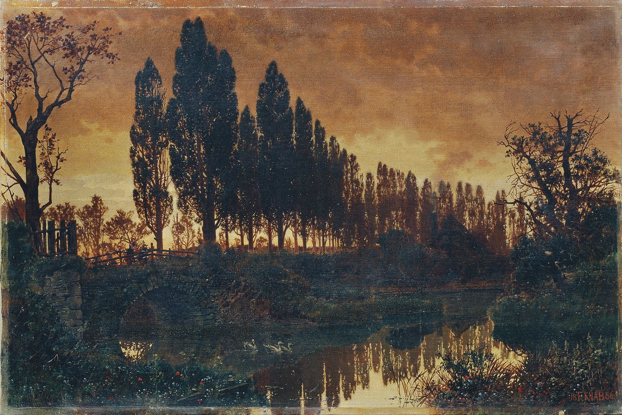 Bayersk landskap av Ferdinand Knab