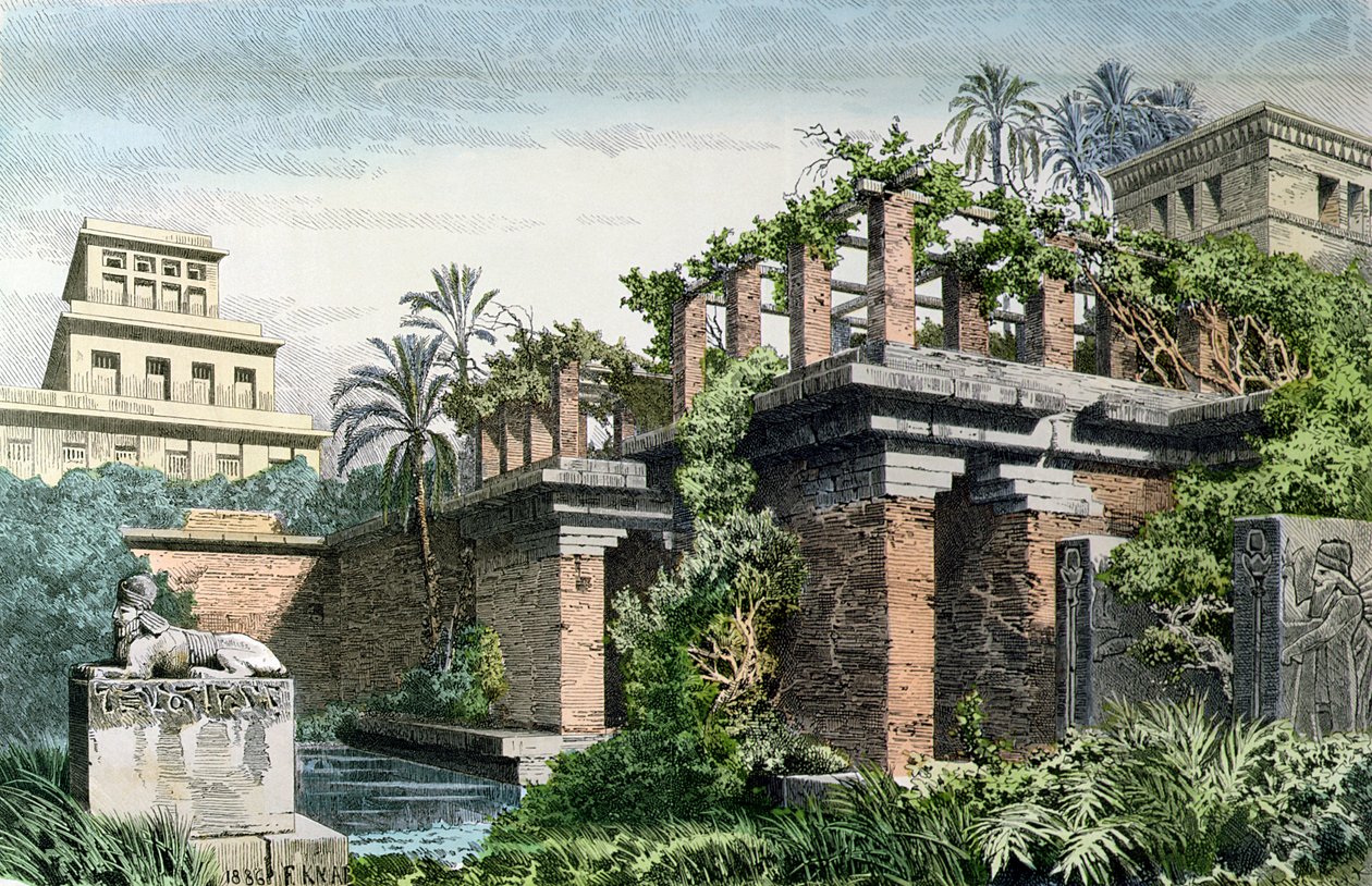 The Hanging Gardens of Babylon, fra en serie av 