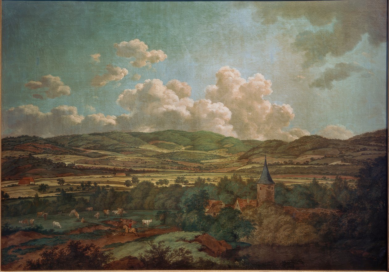 Utsikt fra Aschaffenburg til Goldbach av Ferdinand Kobell
