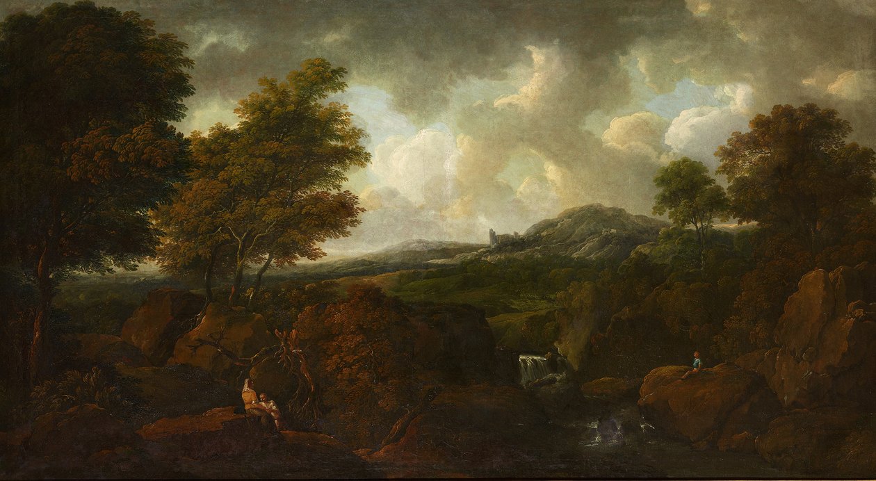 Landskap med foss av Ferdinand Kobell