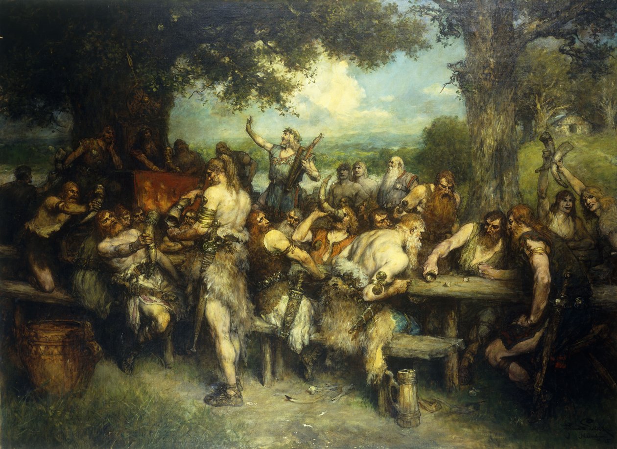 En vikingfest, 1925 av Ferdinand Leeke