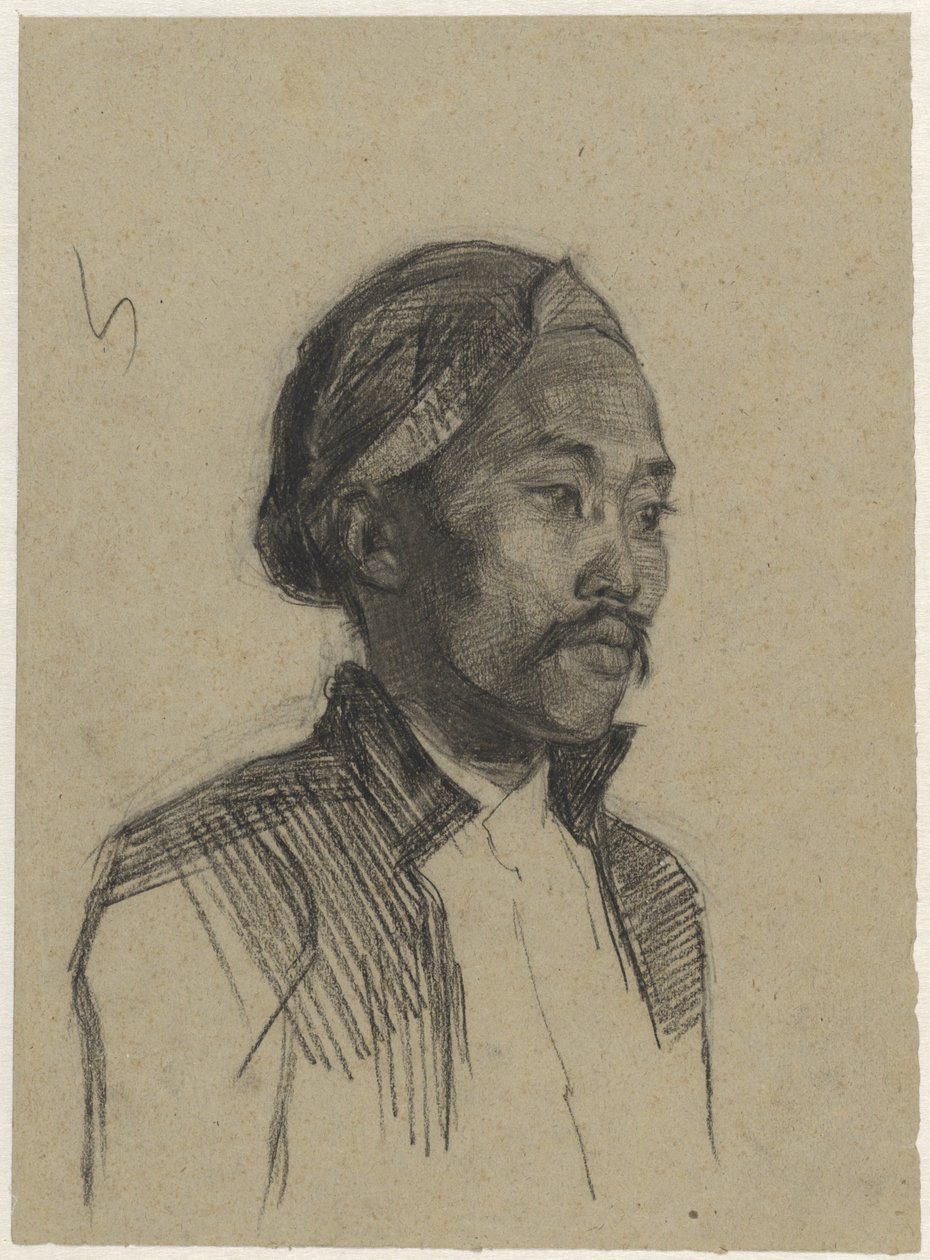 Studie av en javaneser av Ferdinand Oldewelt
