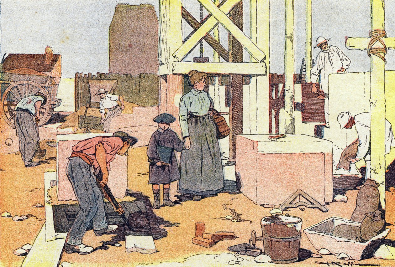 The Macon, in Childhood Picture Book, ca. 1900 (gravering) av Ferdinand Raffin