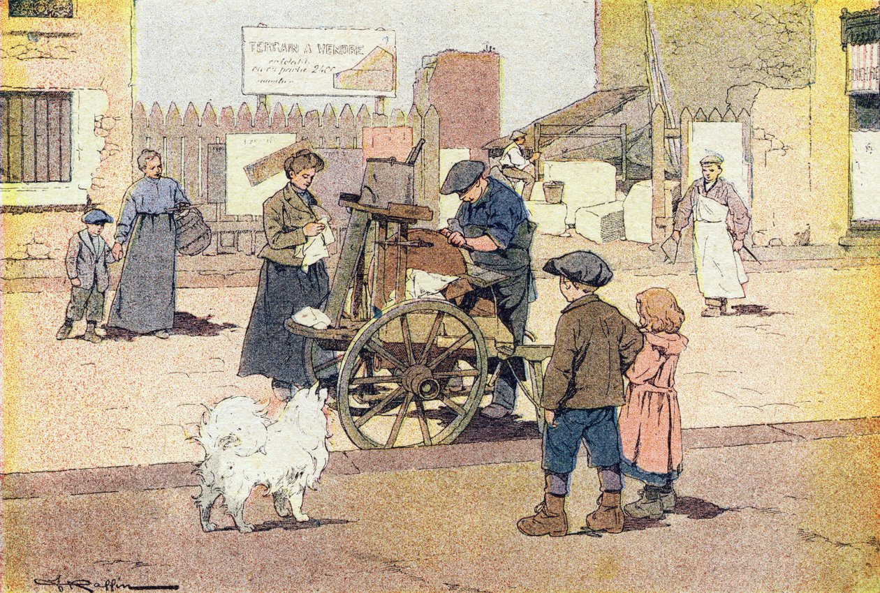 The shaker, i barndommens bildebok, ca. 1900 (gravering) av Ferdinand Raffin