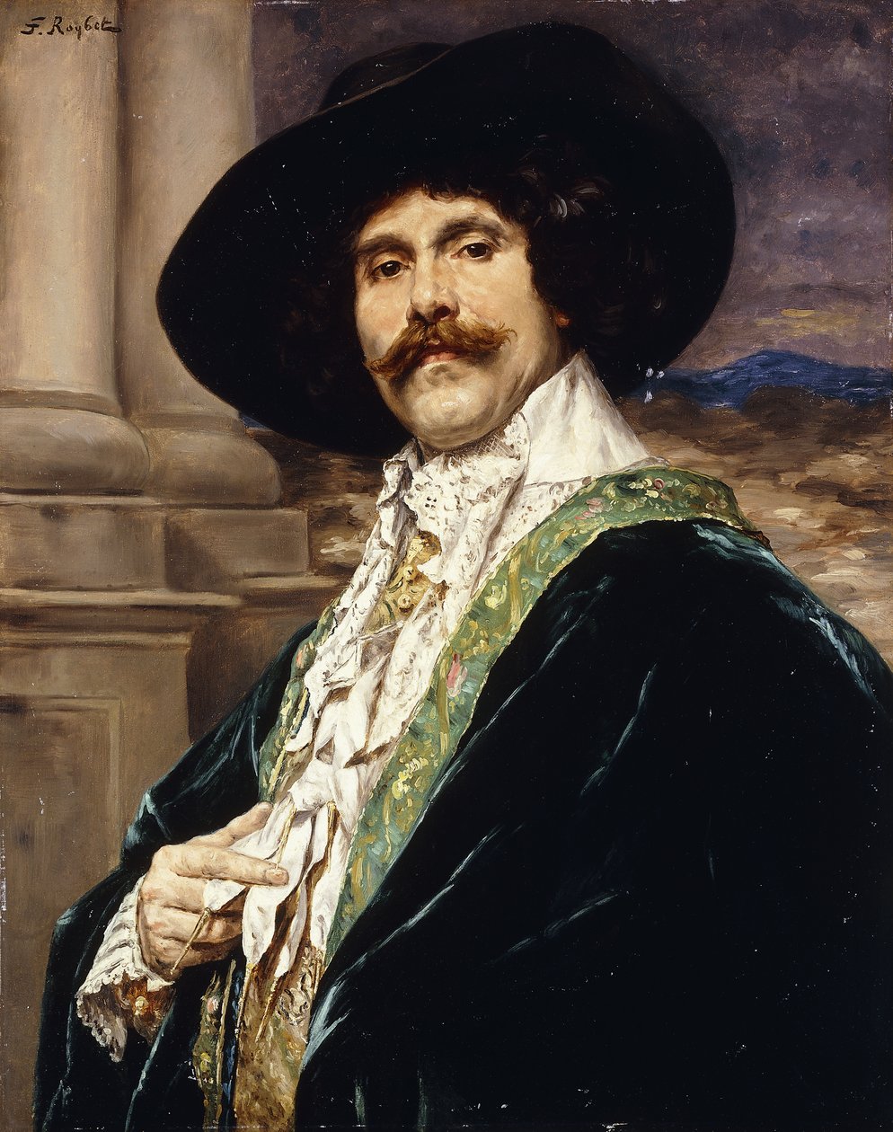 En gentleman av Ludvig XVIII; En gentleman av Ludvig XVIII, av Ferdinand Roybet