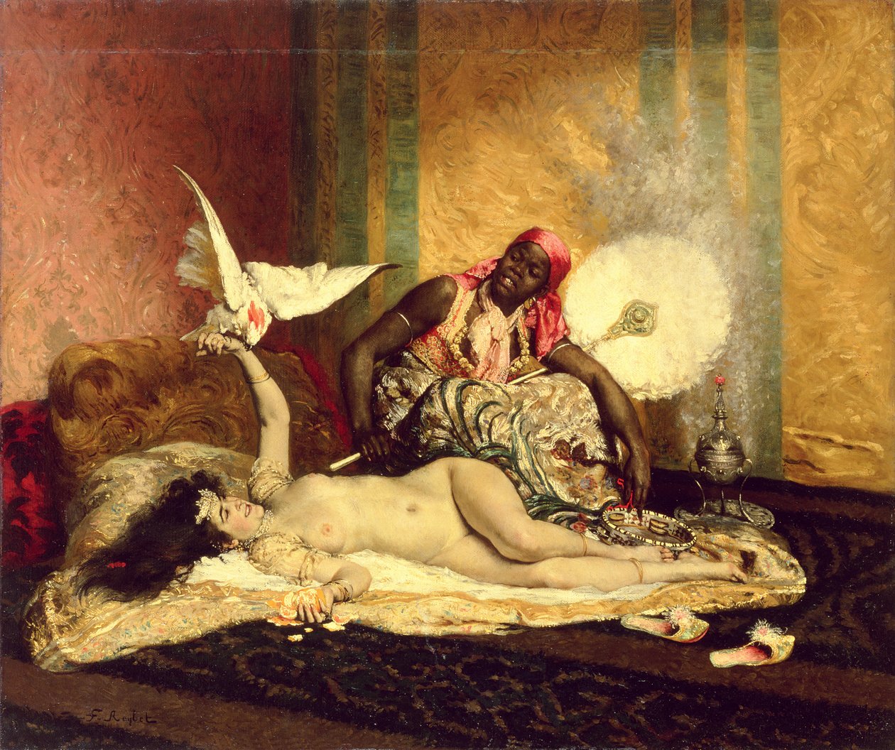 Odalisque (La Sultane), midten av 1870-tallet av Ferdinand Roybet