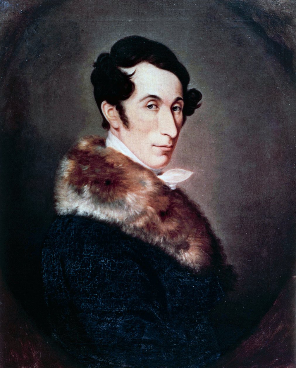 Portrett av den tyske komponisten, dirigenten og pianisten Carl Maria von Weber (Eutin i Lubeck av Ferdinand Schimon