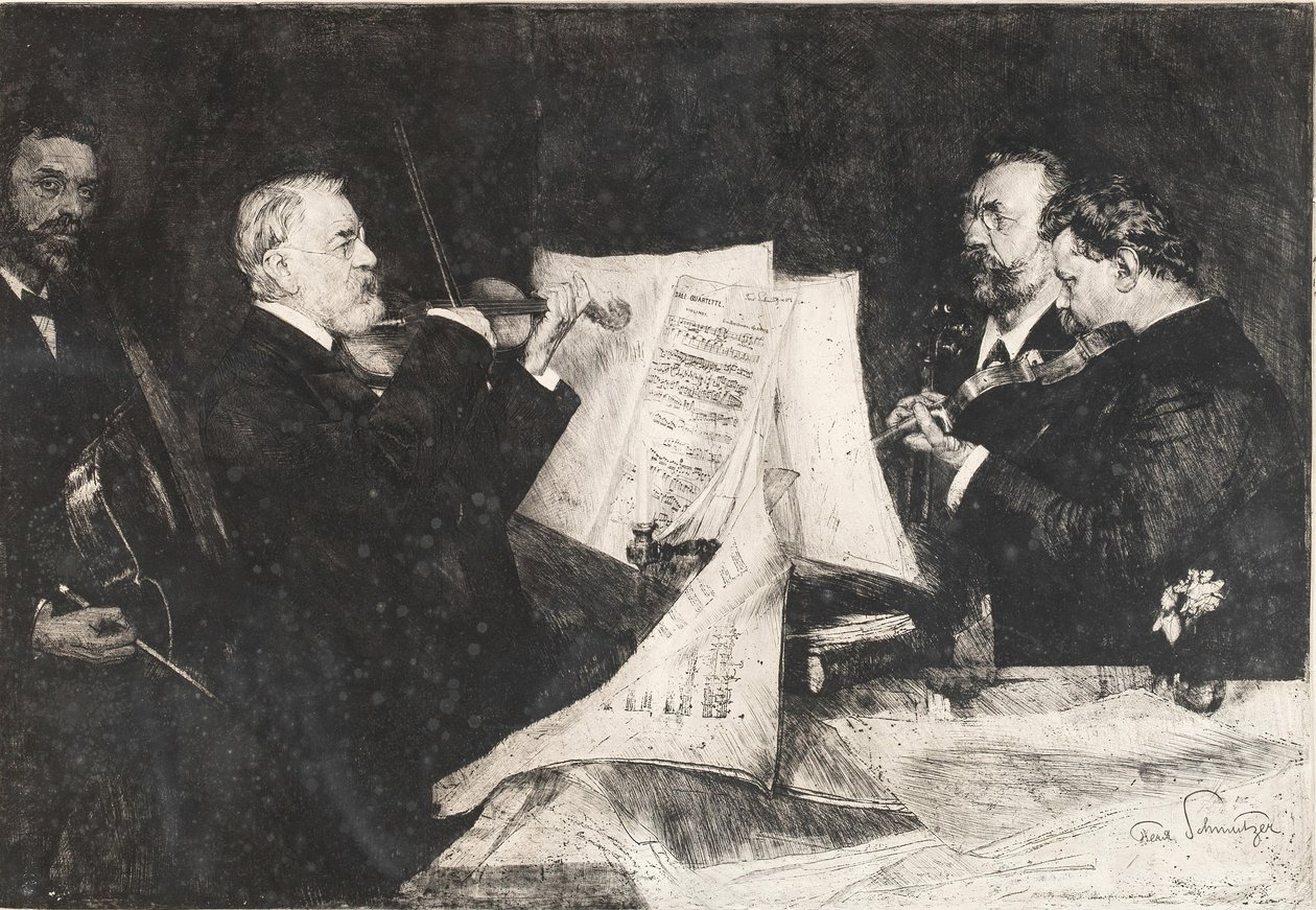 Joachim-kvartetten, 1904. av Ferdinand Schmutzer