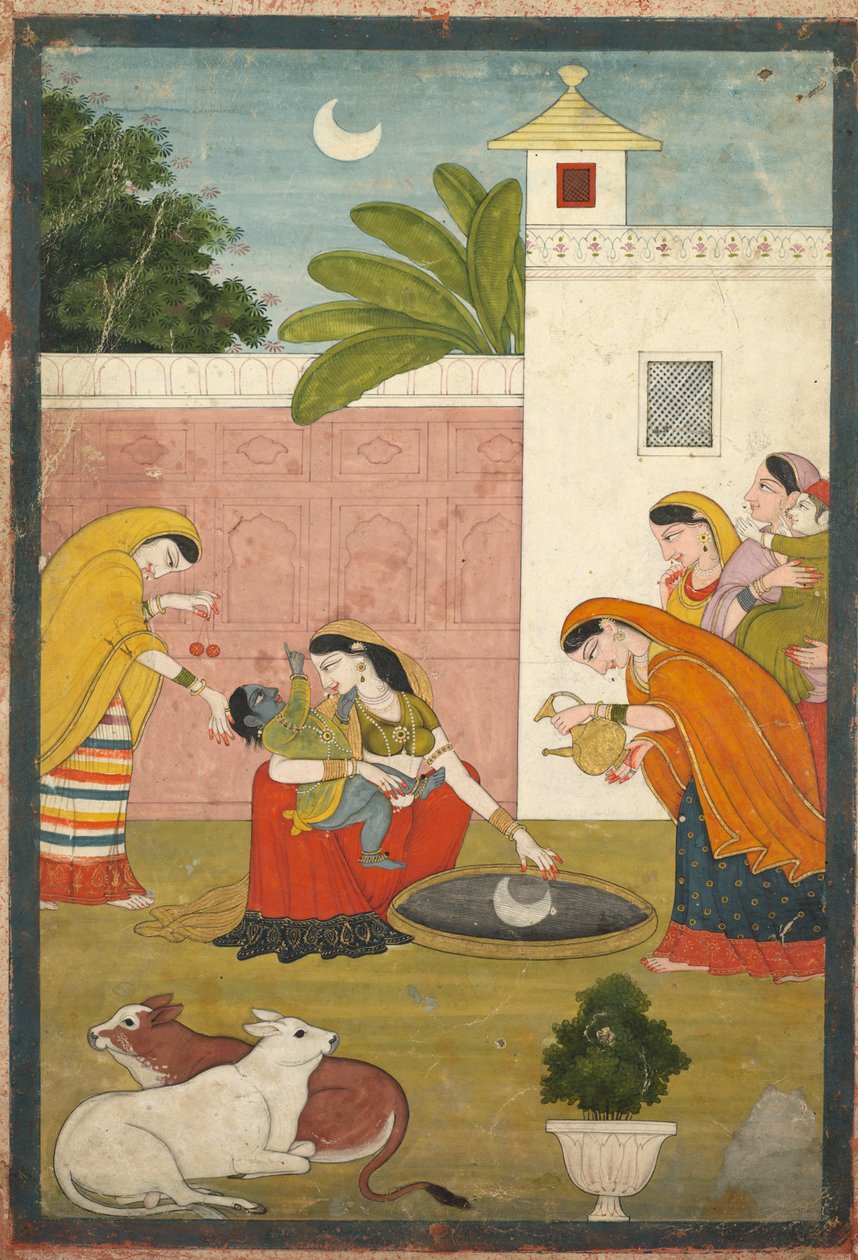 Krishna strekker seg etter månen av Ferdinand Tietz